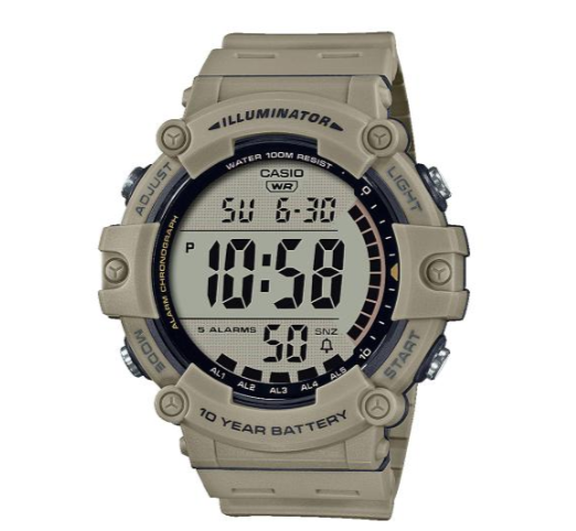 Reloj Digital Hombre Correa Caqui AE-1500WH-5AVEF