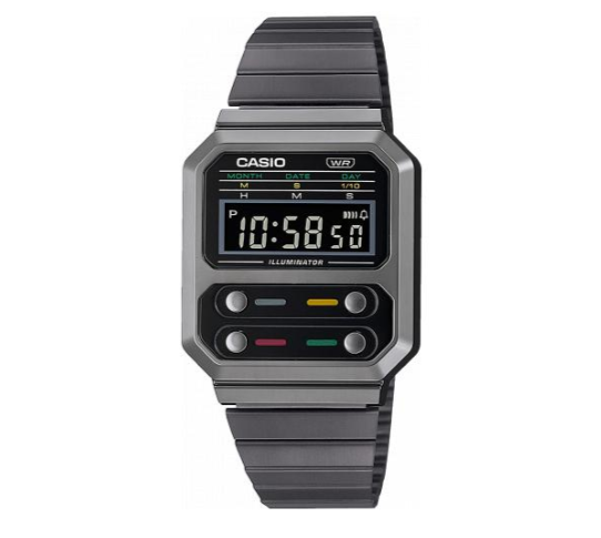 Orologio Uomo Digitale Acciaio Nero A100WEGG-1AEF