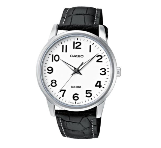 Orologio Uomo Cassa Acciaio Cinturino In Pelle MTP-1303Pl-7BVEG