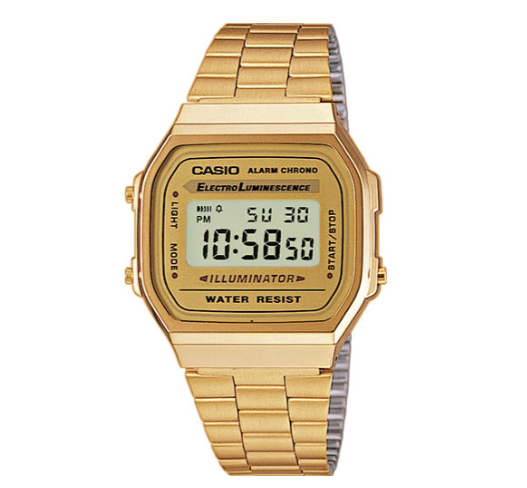 Reloj Digital Dorado A168WG-9EF