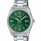 Reloj Hombre Acero y Verde Oscuro MTP-1302PD-3AVEF