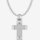 Collar Cruz Hombre Acero Inoxidable EHC183