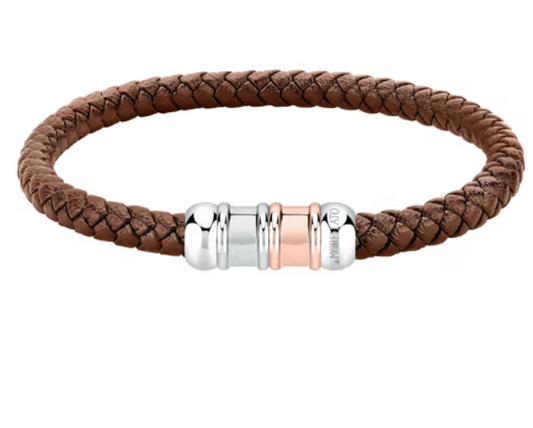 Bracciale Uomo Moody Pelle Marrone SQH54