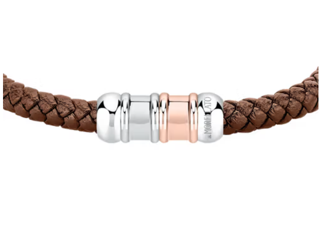 Bracciale Uomo Moody Pelle Marrone SQH54