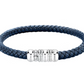 Pulsera Hombre Correa Cuero Azul SQH55