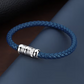Pulsera Hombre Correa Cuero Azul SQH55