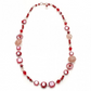 Collana Lunga Natural Circle Rosso COB03A11