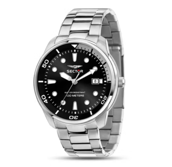 Reloj Hombre Oversize Acero y Negro R3253102028