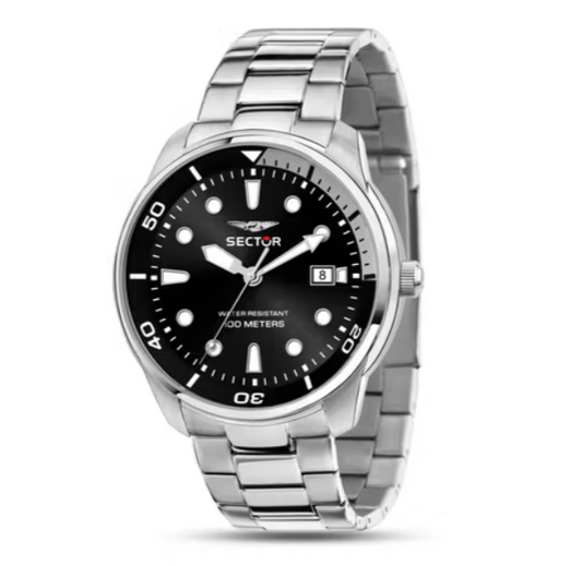 Reloj Hombre Oversize Acero y Negro R3253102028