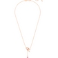 Collar con colgante de lazo rosa Y Volta 5647569