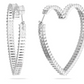 Pendientes de aro Matrix con corazones grandes 5647591