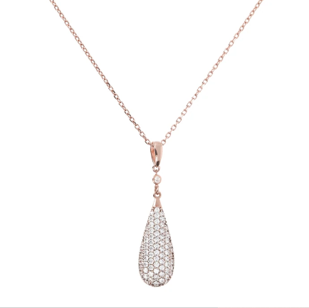 Collana Pendente Goccia Pavé WSBZ01235.BS