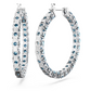 Pendientes Aro Matriz Azul 5647446