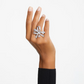 Volta Anillo de cóctel con lazo blanco 5647725