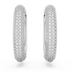 Pendientes de aro medianos blancos Dextera 5651392