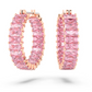 Pendientes Aro Matriz Rosa 5657726