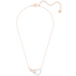 Collar Infinito Rosa y Corazón Blanco 5518865
