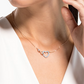 Collar Infinito Rosa y Corazón Blanco 5518865