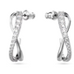 Pendientes de aro torcidos blancos 5563908