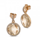 Orecchini Dorati con Cristallo Champagne XOR258DC