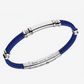 Bracciale Uomo Cordino Nautico in Kevlar Blu EXB577R-BL