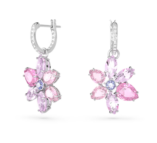 Pendientes Colgante Gema Flor Rosa 5658397