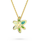 Colgante Gema Flor Verde 5658399