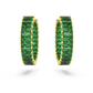 Pendientes Aro Matriz Verde 5658651