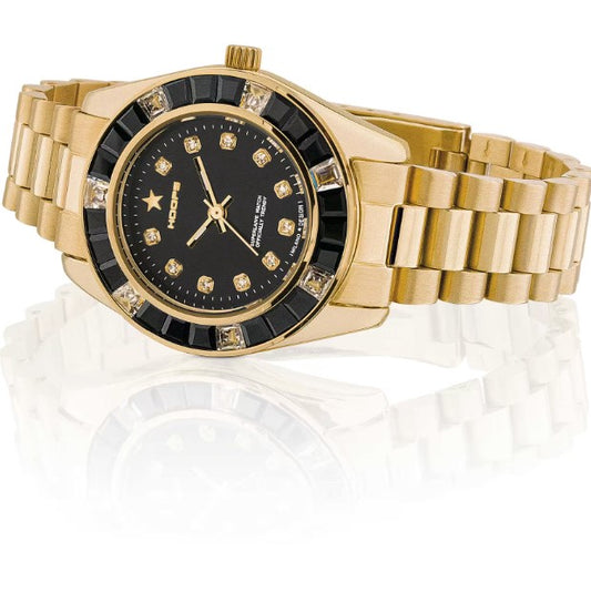 Reloj para mujer Monte Carlo dorado y negro 2644L-G03-105