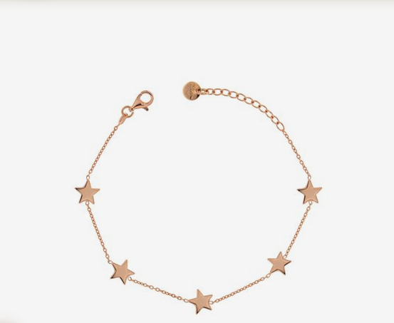 Pulsera I Sogni Son Desideri Rosé Estrellas BR-CAT 5STE