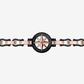 Bracciale Uomo Nero e Rosato con Rosa dei Venti EHB245