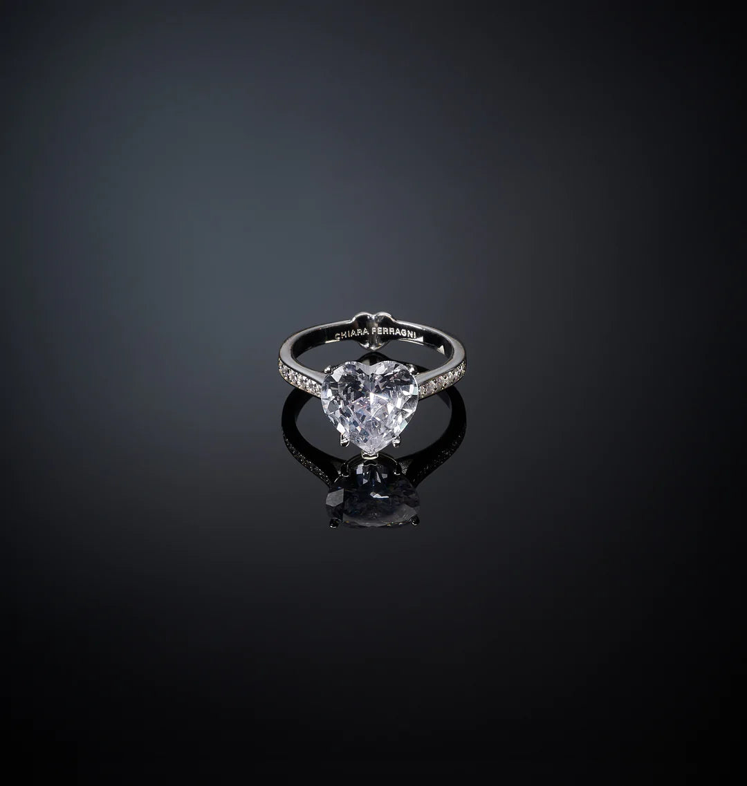 Anello First Love Cuore Bianco J19AVF01
