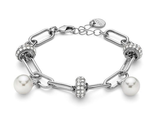 Bracciale Pearl con Cristalli e Perle Sintetiche KBRD1769B