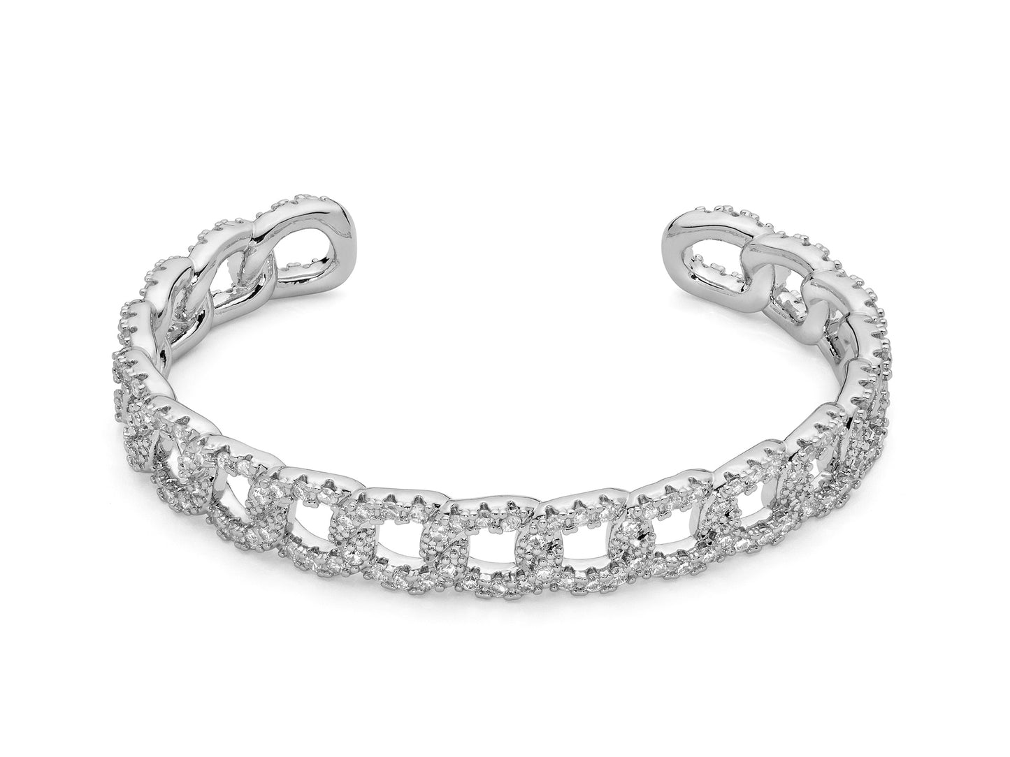 Bracciale Design Rigido con Zirconi KBRD1780B-M