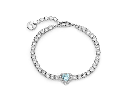 Pulsera Basik con Corazón Azul KBRD1783B