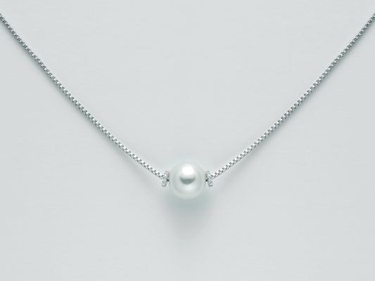 Collana Pearl con Zirconi e Perla Sintetica KCLD3907B