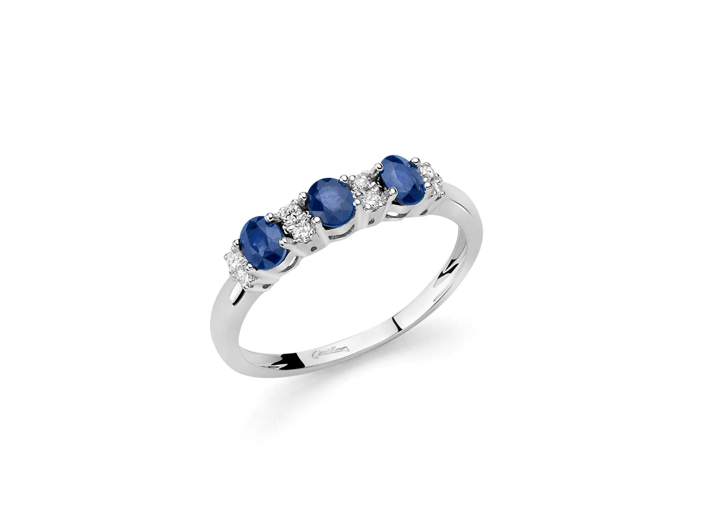 Anillo Diamantes y Zafiros Azules LID3424