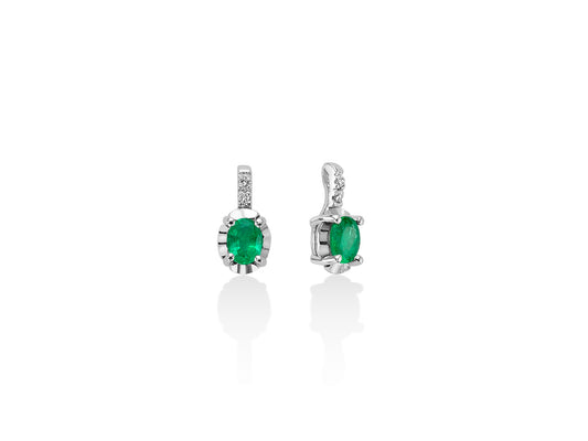 Orecchini Premium Gemme Smeraldi con Diamanti ERD2473