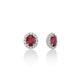 Orecchini Premium Gemme Rubini con Diamanti ERD2402