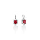 Orecchini Premium Gemme Rubini con Diamanti ERD2472