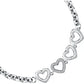 Bracciale Bagliori Argentato Cuori Con Cristalli SAV027