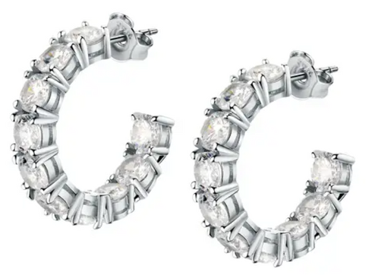 Pendientes Círculo Plata SAIW119