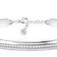 Pulsera Semirrígida con Piedras Blancas SAKM72 