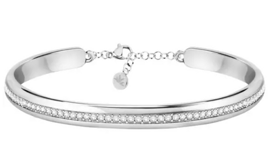 Bracciale Semirigido con Pietre Bianche SAKM72