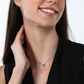 Collar Treasures en Plata Azul SAIW108 