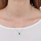 Collar icónico con gema de esmeralda SAIW55