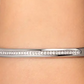 Pulsera Semirrígida con Piedras Blancas SAKM72 