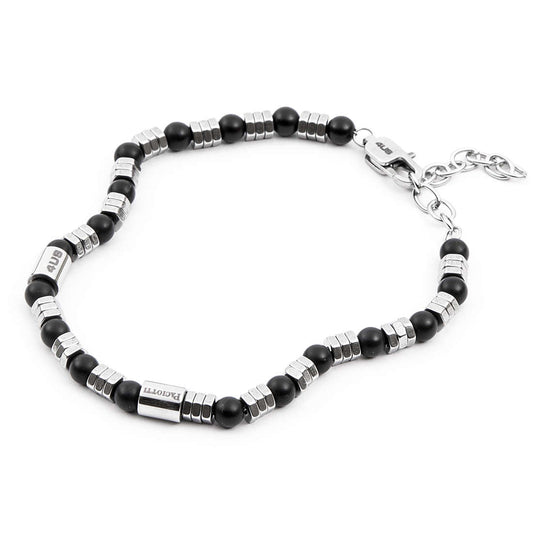 Pulsera Hombre 4US Plata Negra 4UBR4065