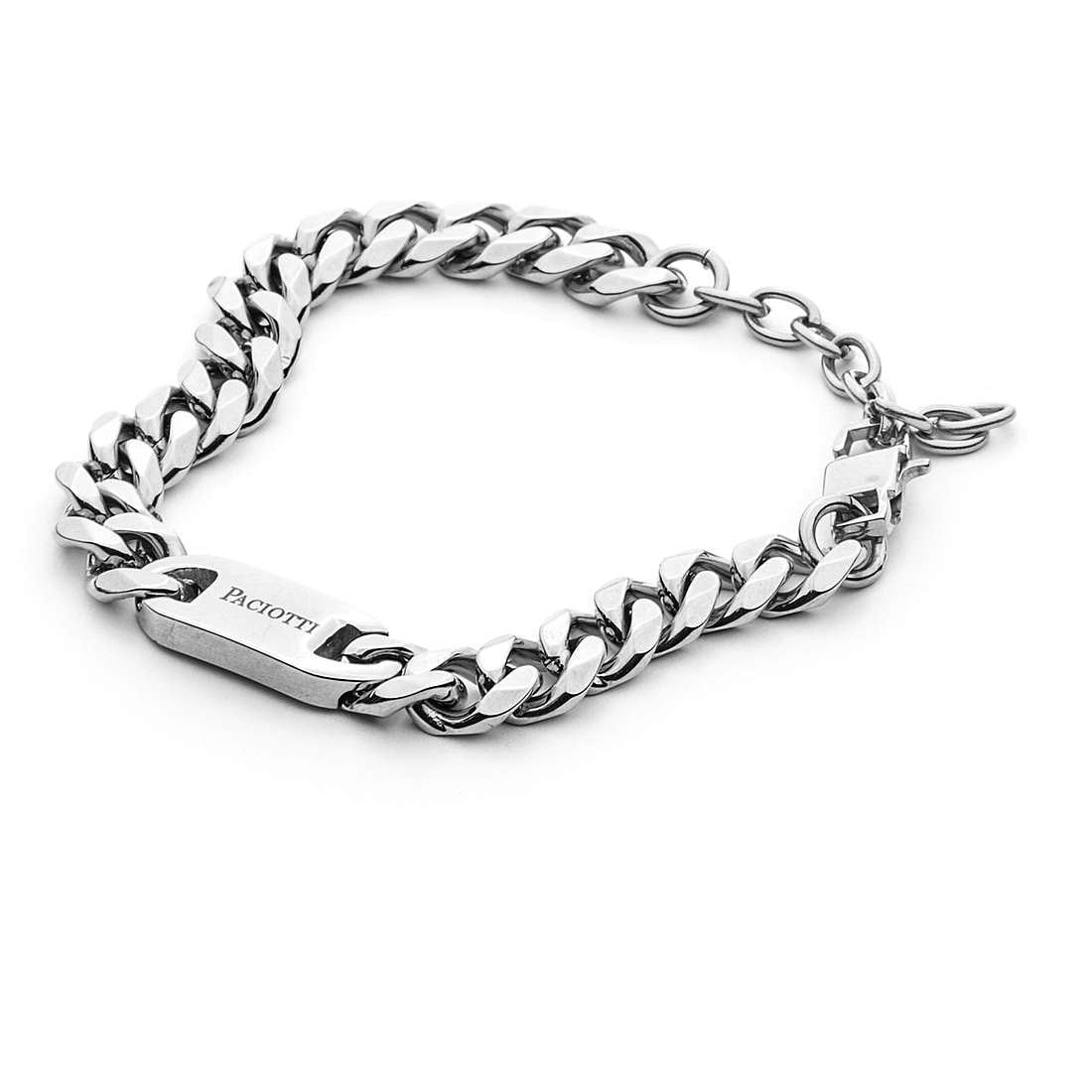 4US Pulsera de acero para hombre con placa 4UBR4491