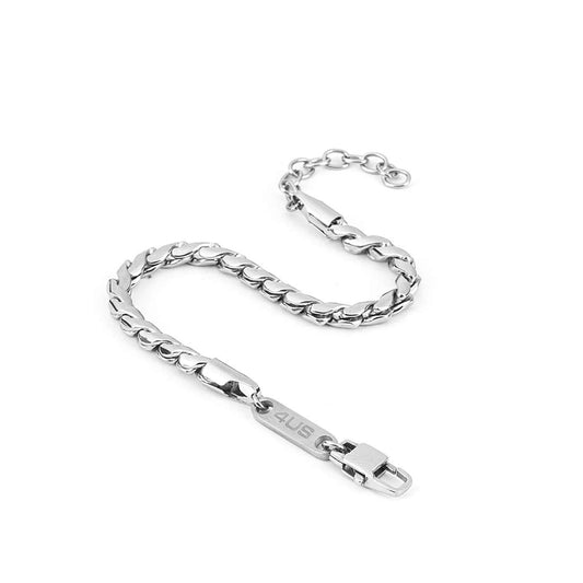 4US Pulsera de hombre chapada en plata 4US 4UBR4370